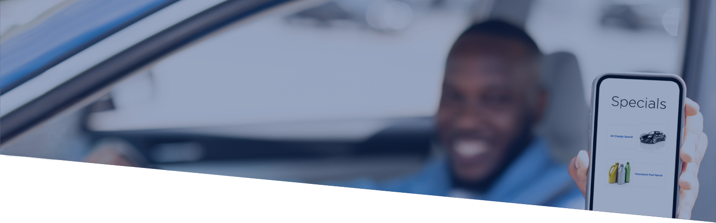 auto repair specials on a phone